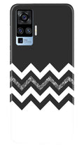 Black white Pattern2Case for Vivo X50 Pro