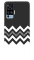 Black white Pattern2Case for Vivo X50 Pro