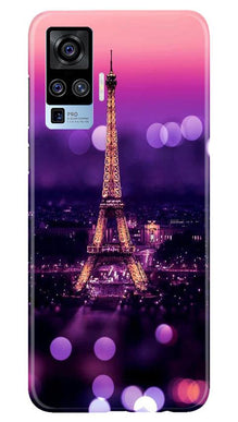 Eiffel Tower Mobile Back Case for Vivo X50 Pro (Design - 86)