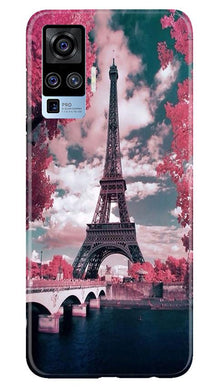 Eiffel Tower Mobile Back Case for Vivo X50 Pro  (Design - 101)