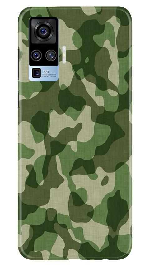 Army Camouflage Case for Vivo X50 Pro(Design - 106)