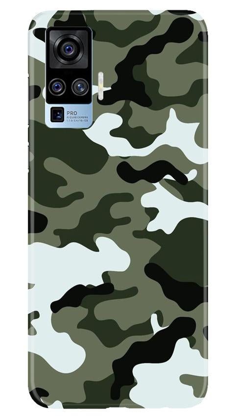 Army Camouflage Case for Vivo X50 Pro  (Design - 108)