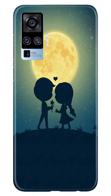 Love Couple Mobile Back Case for Vivo X50 Pro  (Design - 109)