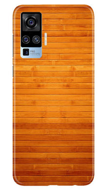 Wooden Look Mobile Back Case for Vivo X50 Pro  (Design - 111)