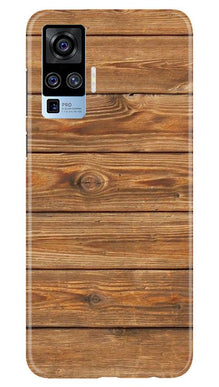 Wooden Look Mobile Back Case for Vivo X50 Pro  (Design - 113)