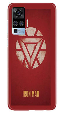 Iron Man Superhero Mobile Back Case for Vivo X50 Pro  (Design - 115)