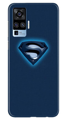 Superman Superhero Mobile Back Case for Vivo X50 Pro  (Design - 117)