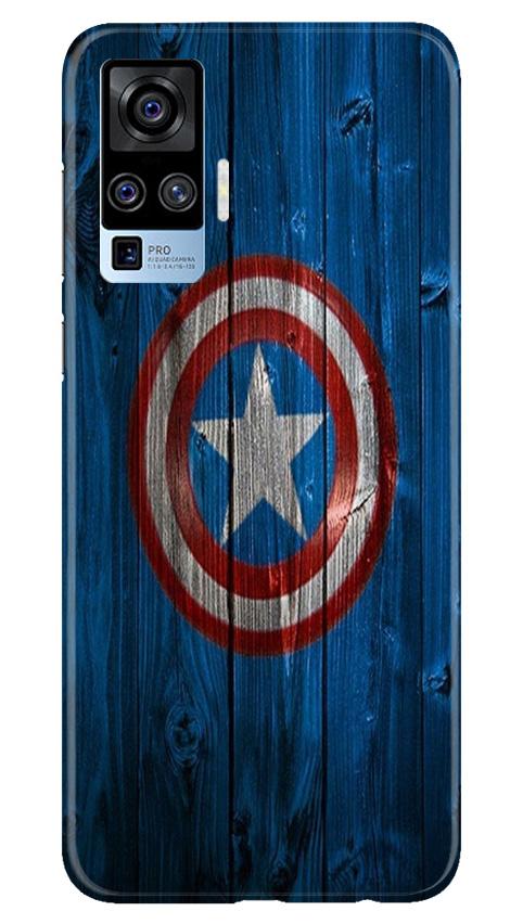 Captain America Superhero Case for Vivo X50 Pro  (Design - 118)