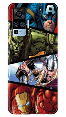 Avengers Superhero Mobile Back Case for Vivo X50 Pro  (Design - 124)
