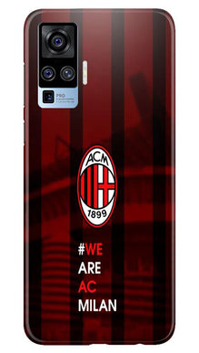 AC Milan Mobile Back Case for Vivo X50 Pro  (Design - 155)