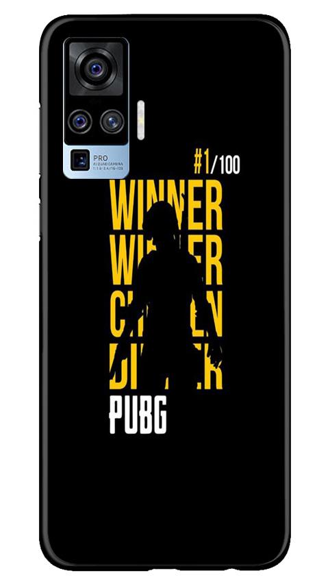 Pubg Winner Winner Case for Vivo X50 Pro  (Design - 177)