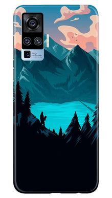 Mountains Mobile Back Case for Vivo X50 Pro (Design - 186)