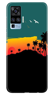 Sky Trees Mobile Back Case for Vivo X50 Pro (Design - 191)