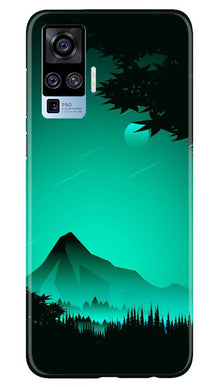Moon Mountain Mobile Back Case for Vivo X50 Pro (Design - 204)