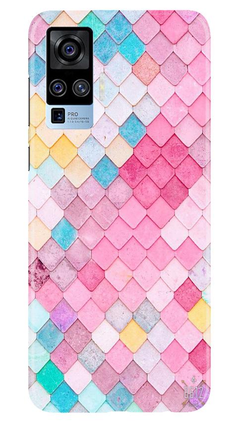 Pink Pattern Case for Vivo X50 Pro (Design No. 215)