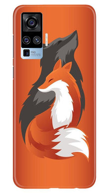 Wolf  Mobile Back Case for Vivo X50 Pro (Design - 224)