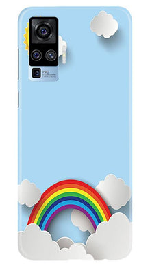 Rainbow Mobile Back Case for Vivo X50 Pro (Design - 225)