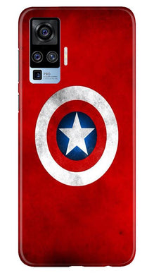 Captain America Mobile Back Case for Vivo X50 Pro (Design - 249)