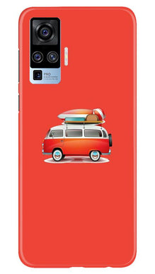 Travel Bus Mobile Back Case for Vivo X50 Pro (Design - 258)