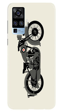 MotorCycle Mobile Back Case for Vivo X50 Pro (Design - 259)