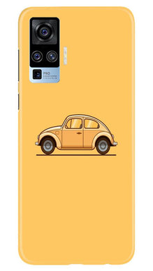 Vintage Car Mobile Back Case for Vivo X50 Pro (Design - 262)