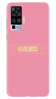 Girl Boss Pink Mobile Back Case for Vivo X50 Pro (Design - 263)