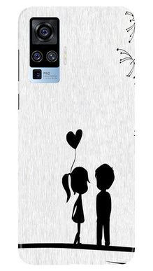 Cute Kid Couple Mobile Back Case for Vivo X50 Pro (Design - 283)