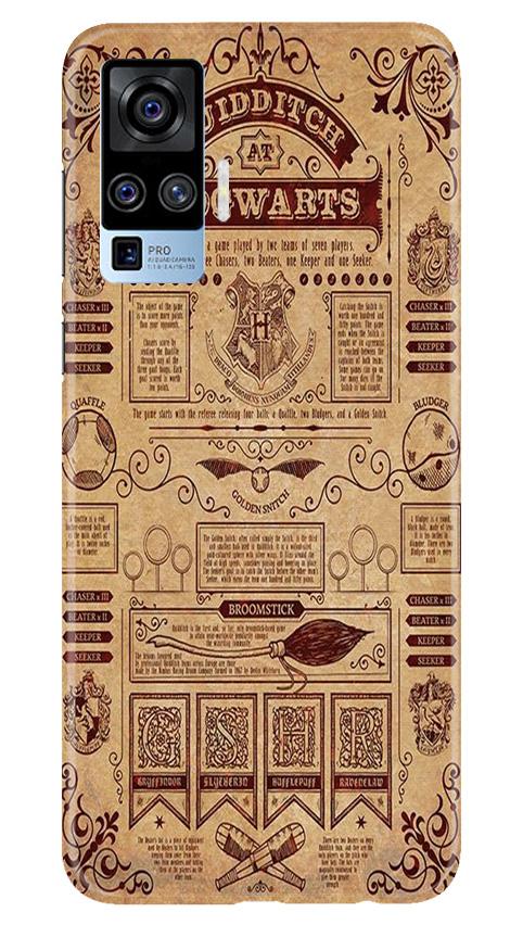 Hogwarts Mobile Back Case for Vivo X50 Pro (Design - 304)