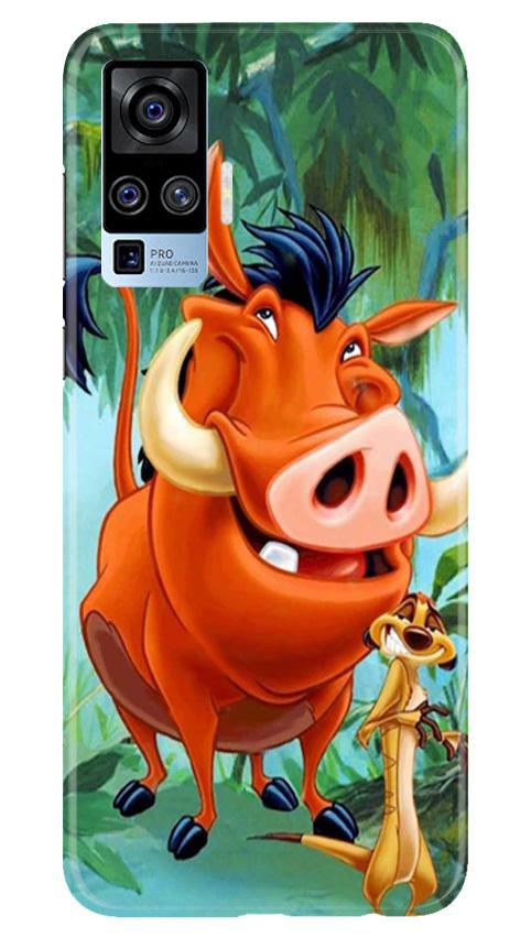 Timon and Pumbaa Mobile Back Case for Vivo X50 Pro (Design - 305)