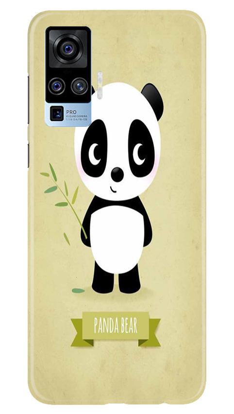 Panda Bear Mobile Back Case for Vivo X50 Pro (Design - 317)