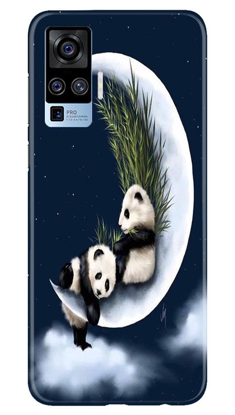 Panda Moon Mobile Back Case for Vivo X50 Pro (Design - 318)