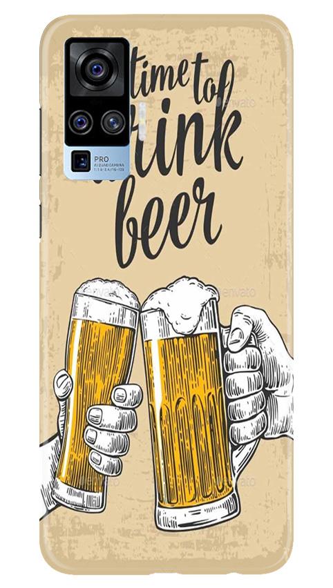Drink Beer Mobile Back Case for Vivo X50 Pro (Design - 328)