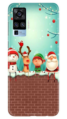 Santa Claus Mobile Back Case for Vivo X50 Pro (Design - 334)