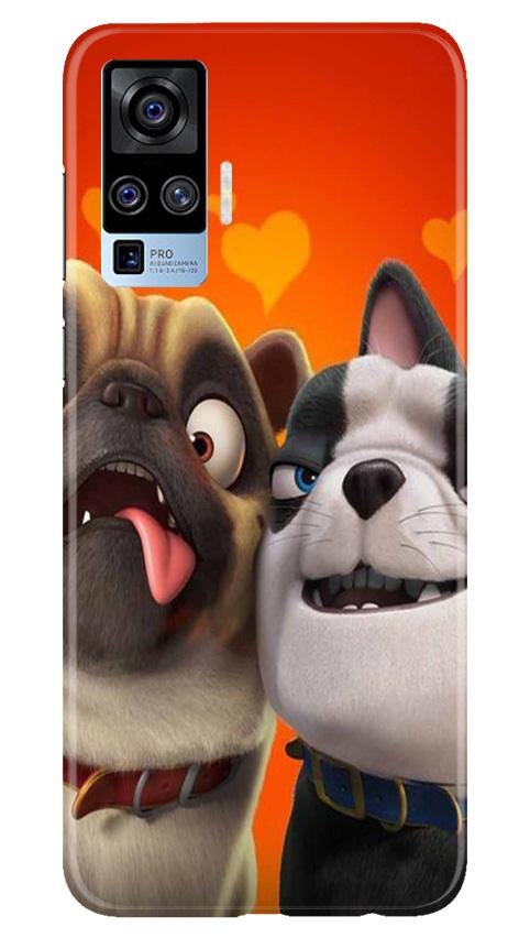 Dog Puppy Mobile Back Case for Vivo X50 Pro (Design - 350)