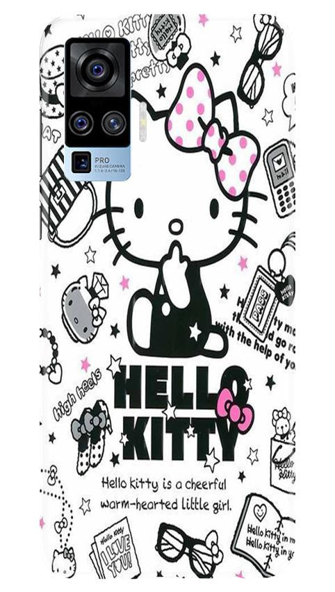Hello Kitty Mobile Back Case for Vivo X50 Pro (Design - 361)