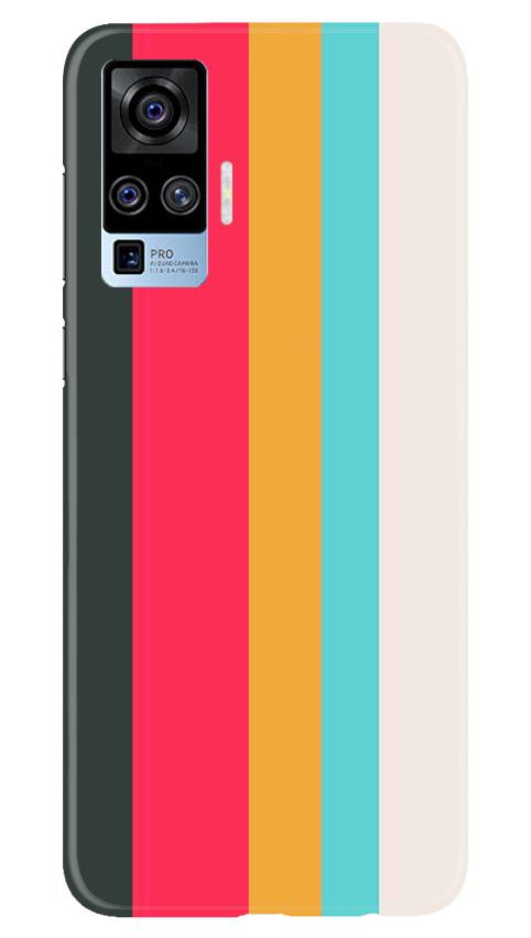 Color Pattern Mobile Back Case for Vivo X50 Pro (Design - 369)