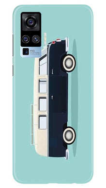 Travel Bus Mobile Back Case for Vivo X50 Pro (Design - 379)