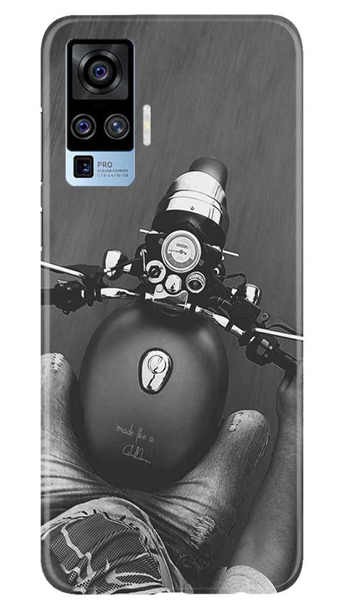 Royal Enfield Mobile Back Case for Vivo X50 Pro (Design - 382)