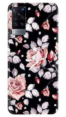 Pink rose Mobile Back Case for Vivo X60 (Design - 12)