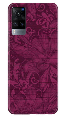 Purple Backround Mobile Back Case for Vivo X60 (Design - 22)