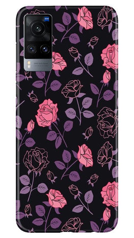 Rose Black Background Case for Vivo X60