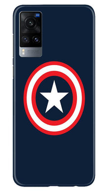 Captain America Mobile Back Case for Vivo X60 (Design - 42)