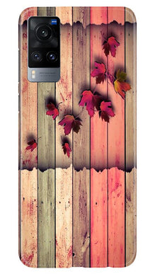 Wooden look2 Mobile Back Case for Vivo X60 (Design - 56)