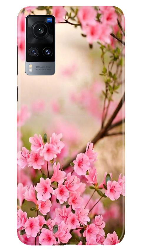 Pink flowers Case for Vivo X60