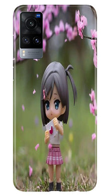 Cute Girl Mobile Back Case for Vivo X60 (Design - 92)