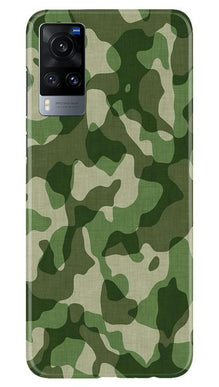 Army Camouflage Mobile Back Case for Vivo X60  (Design - 106)