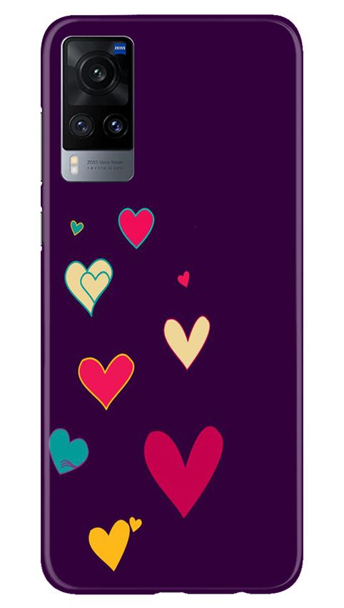 Purple Background Case for Vivo X60  (Design - 107)