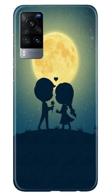 Love Couple Mobile Back Case for Vivo X60  (Design - 109)