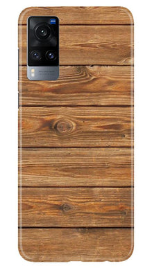 Wooden Look Mobile Back Case for Vivo X60  (Design - 113)