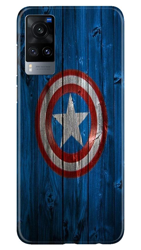 Captain America Superhero Case for Vivo X60  (Design - 118)